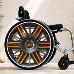 Enjoliveur métal orangé