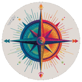 Boussole colorée