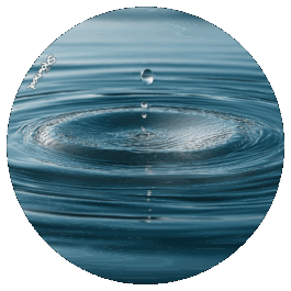 Des ronds dans l'eau