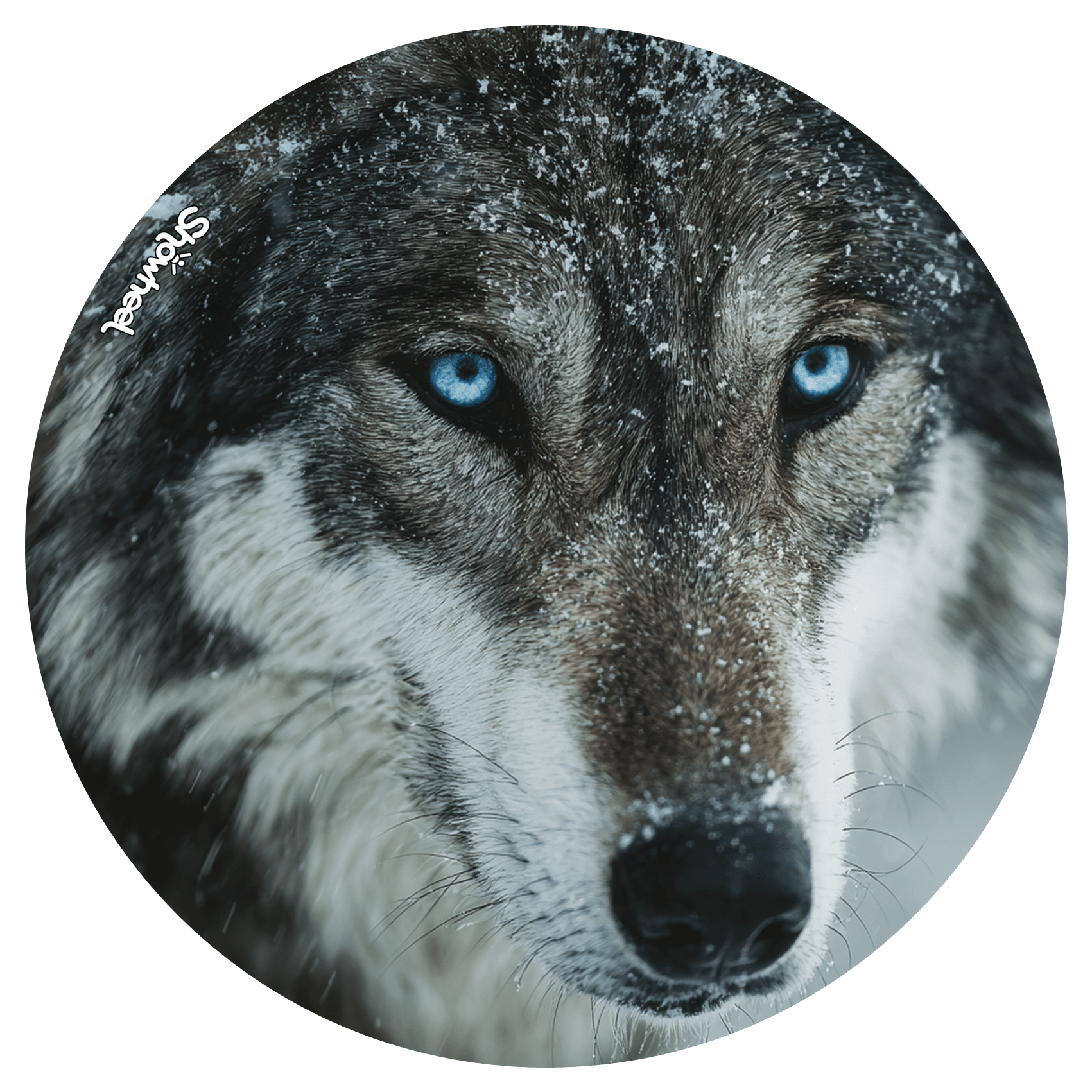 Enjoliveur décoratif pour fauteuil roulant - Regard de loup – Image 2